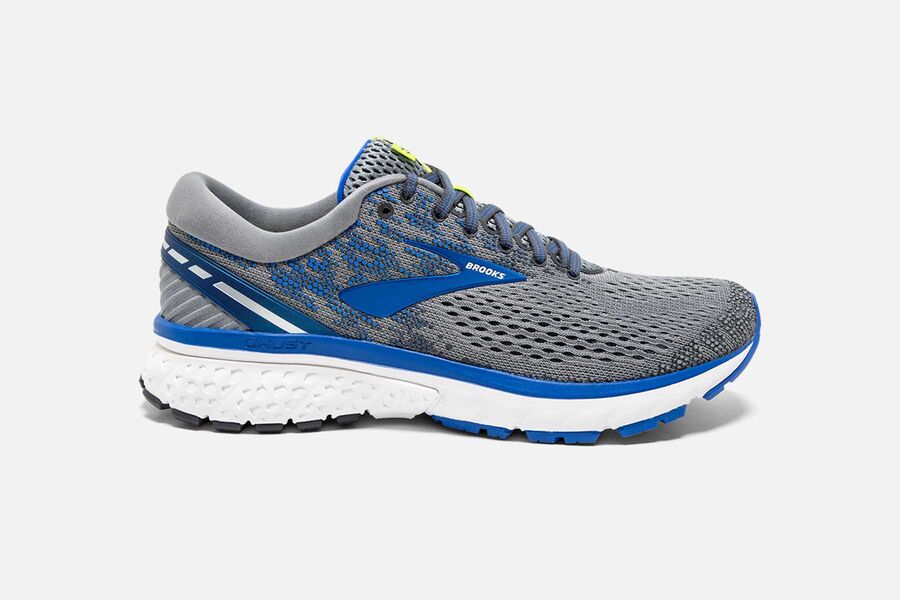 Brooks Ghost 11 Mens UK - Road Running Shoes - Grey/Blue/Silver 006-OPITRG